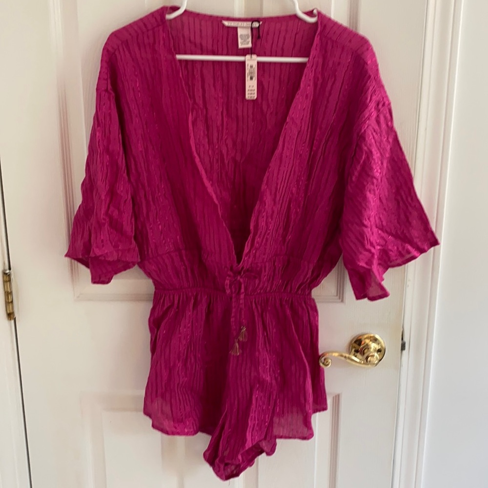 Beach swim romper coverup